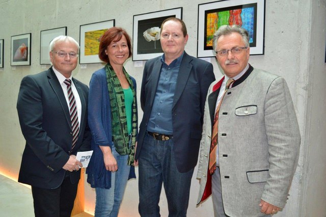 Hans Trink, Angela Stöckl, Wolfgang C. Rehak und Franz Gartner im Namen der Kunst.