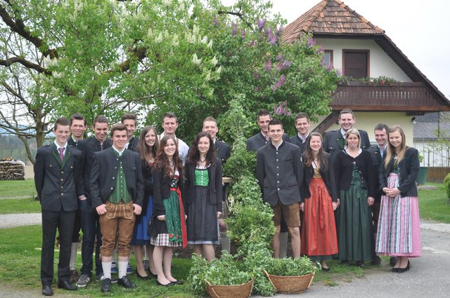 Die Landjugend St. Martin im Sulmtal mit den Palmbuschen. | Foto: Foto: KK