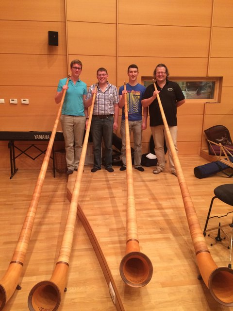 Alphorn-Quartett der Marktmusik St.Martin