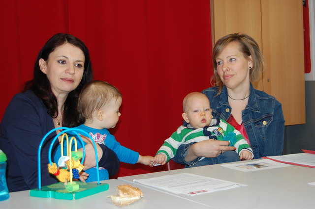 Daniela Schindler brachte Lilli nirgends unter. Petra Müllner (r.) hat mit Anton - sechs Monate - noch etwas Zeit. | Foto: SP Wels