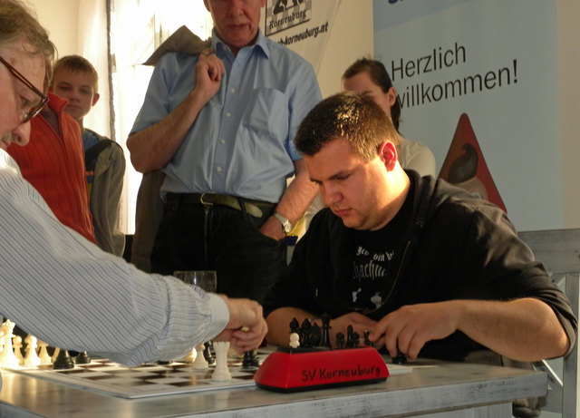 KO'BURG OPEN 2014 - Offene Schachmeisterschaft von Korneuburg in der Holzhittn - Patrick Reinwald vom Schachverein Korneuburg (3. Platz)