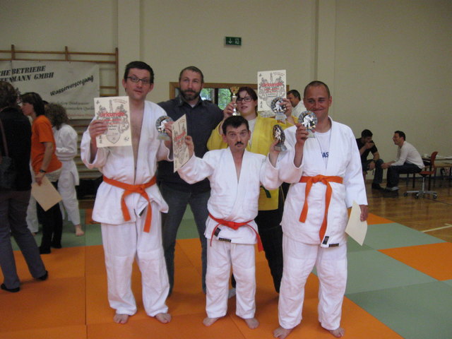 Die Vier Kärntner mit Ihren Betreuer Markus Mayer/ von links: Markus Tarmann, Harald Rath, Melanie Kraßnitzer und Roland Groinigg