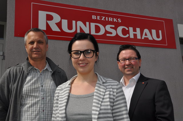 Von links: Wolfgang Forstner, Anika Ecker, Martin Märzinger