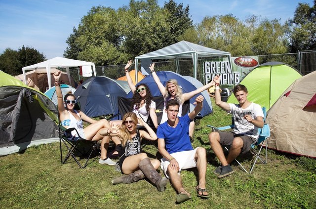 Im Green-Camper-Bereich des Frequency Festivals kann man entspannt und umweltschonend chillen.