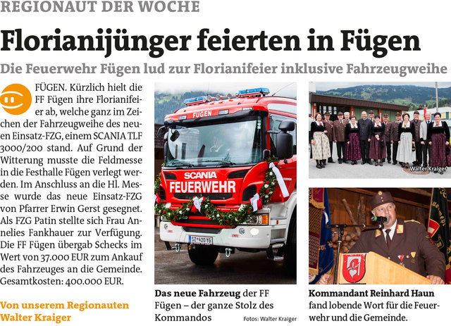 Bezirksblätter Schwaz KW19 - Walter KraigerLink zur Bildergalerie: http://www.meinbezirk.at/929483