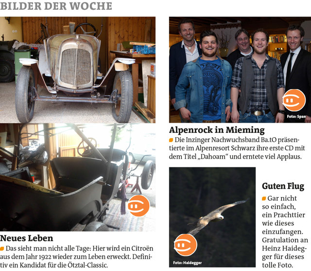 Bezirksblätter Imst KW19 - Heinz HaideggerLink zur Citroen Bildergalerie von Manuel K.: http://www.meinbezirk.at/928248 Link zur Alpenrock Bildergalerie von Martin Span: http://www.meinbezirk.at/922461