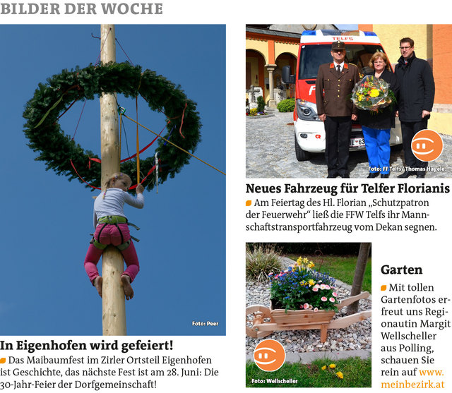 Bezirksblätter Telfs KW19 - Margit WellschellerLink zur Bildergalerie von Thomas Hagele: http://www.meinbezirk.at/937657