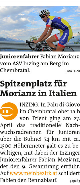 Bezirksblätter Telfs KW19 - Roman GadnerLink zum Beitrag: http://www.meinbezirk.at/929283