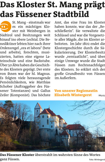 Bezirksblätter Reutte KW19 - Elisabeth WintergerstLink zum Beitrag: http://www.meinbezirk.at/885275