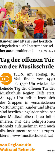 Bezirksblätter Telfs KW19 - Waltraud ReitmeirLink zum Beitrag: http://www.meinbezirk.at/923090