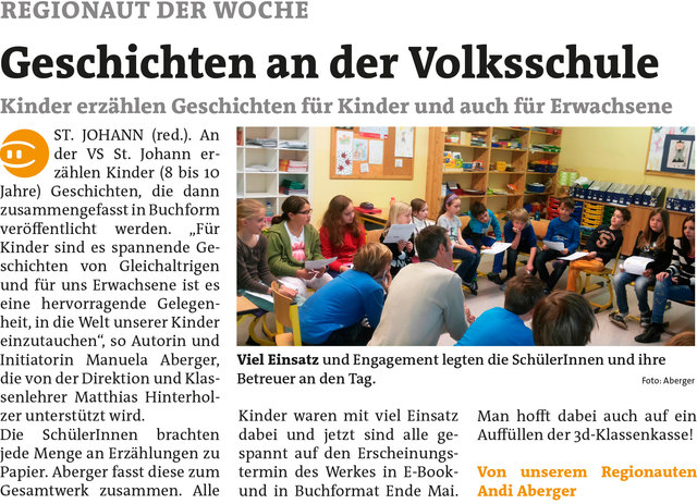 Bezirksblätter Kitzbühel KW19 - Andi AbergerLink zum Beitrag: http://www.meinbezirk.at/924471