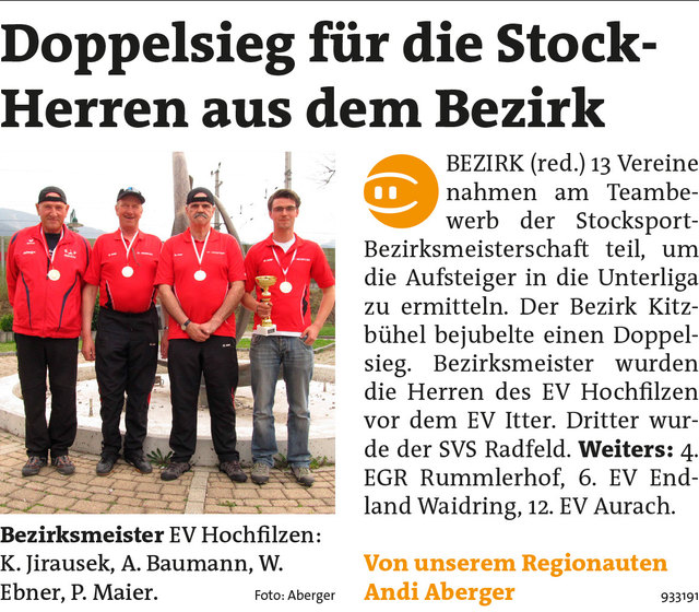 Bezirksblätter Kitzbühel KW19 - Andi AbergerLink zur Bildergalerie: http://www.meinbezirk.at/914880