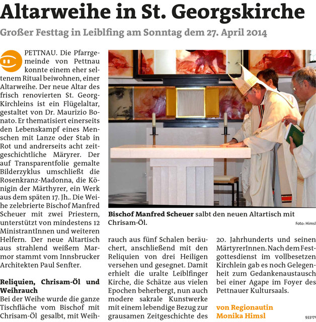 Bezirksblätter Telfs KW19 - Monika HimslLink zum Beitrag: http://www.meinbezirk.at/933171