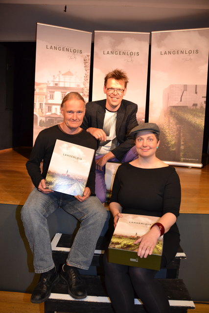 Wolfgang Kühn, Mieze Medusa und Markus Köhle bei der Eröffnung im Harrerhof. | Foto: Foto: Fürst