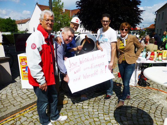 Gemeindevorstand, Fraktionsvorsitzender Heinz Leitl, Gemeinderat Karl Holl, Gemeinderat, Leitungsteam Toni Steinmetz, Jugendgemeinderat, Leitungsteam Jakob Liedlbauer, Gemeinderat, Leitungsteam Renate Trauner (v.l.n.r)