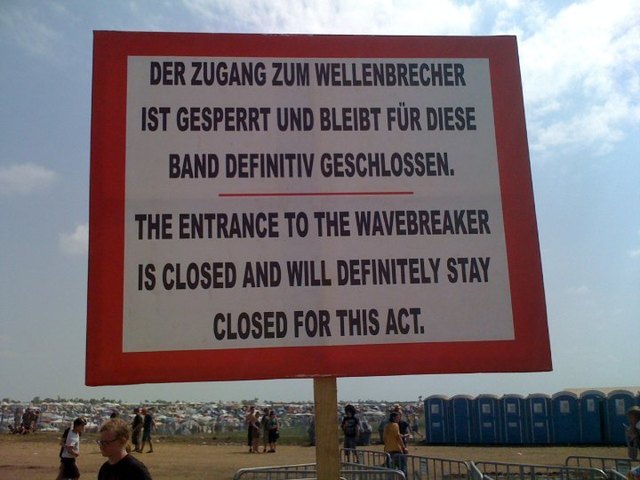 Du kommst da ned rein!