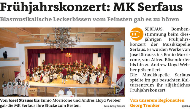 Bezirksblätter Landeck KW20 - Georg TrenkerLink zur Bildergalerie: http://www.meinbezirk.at/938869