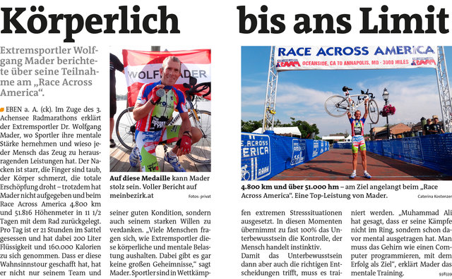 Bezirksblätter Schwaz KW20 - Caterina KostenzerLink zum Beitrag: http://www.meinbezirk.at/938339