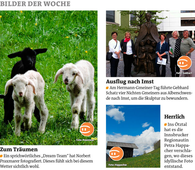 Bezirksblätter Imst KW20 Norbert Praxmarer - Gebhard Schatz - Petra Happacher