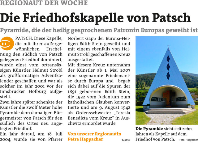 Bezirksblätter Stubai-Wipptal KW20 - Petra HappacherLink zum Beitrag: http://www.meinbezirk.at/945996