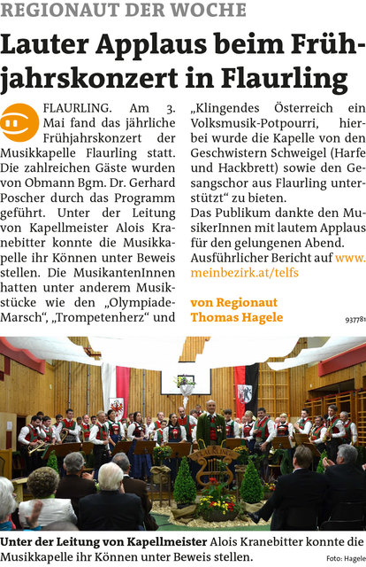 Bezirksblätter Telfs KW20 - Thomas HageleLink zur Bildergalerie: http://www.meinbezirk.at/937781