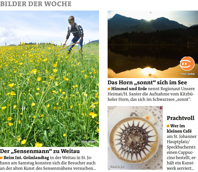 Bezirksblätter Kitzbühel KW20 - Helmut SanterLink zum Beitrag: http://www.meinbezirk.at/929000