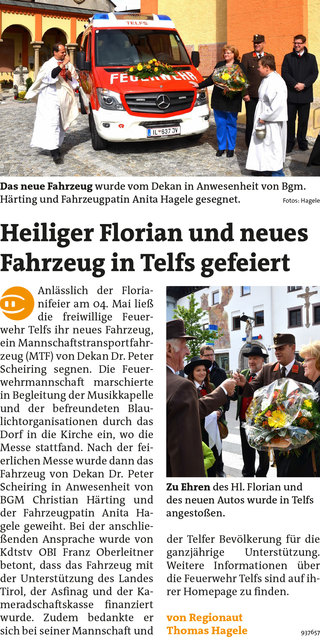 Bezirksblätter Telfs KW20 - Thomas HageleLink zur Bildergalerie: http://www.meinbezirk.at/937657