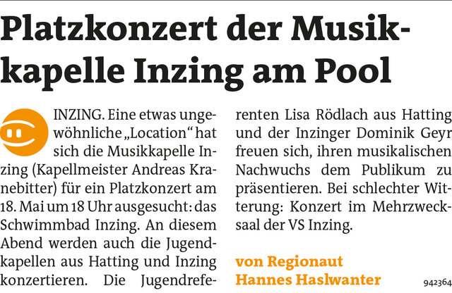 Bezirksblätter Telfs KW20 - Hannes HaslwanterLink zum Beitrag: http://www.meinbezirk.at/942364