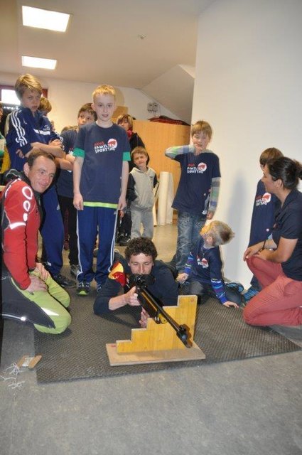 Beim Biathlon war Präzision und Zielgenauigkeit gefragt