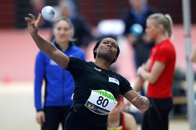 Djeneba Toure startet mit der Kugel und mit dem Diskus. | Foto: Foto: GEPA