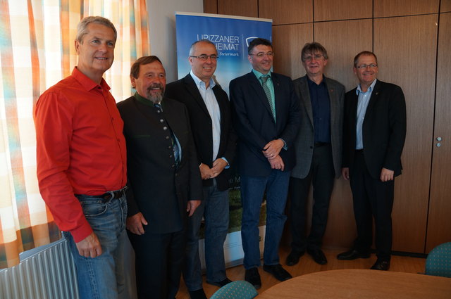 Werner Kristandl, Josef Riemer, Karl Petinger, Jörg Leichtfried, Engelbert Köppel und Bernd Osprian