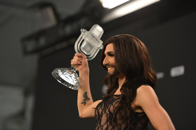 Conchita Wurst, die strahlende Gewinnerin des Eurovision Song Contests 2014. | Foto: privat
