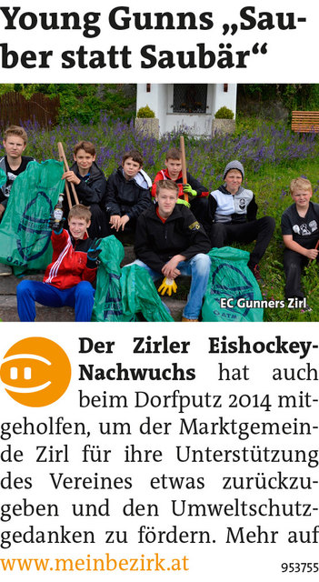 Bezirksblätter Telfs KW21 - EC Gunners ZirlLink zur Bildergalerie: http://www.meinbezirk.at/953755