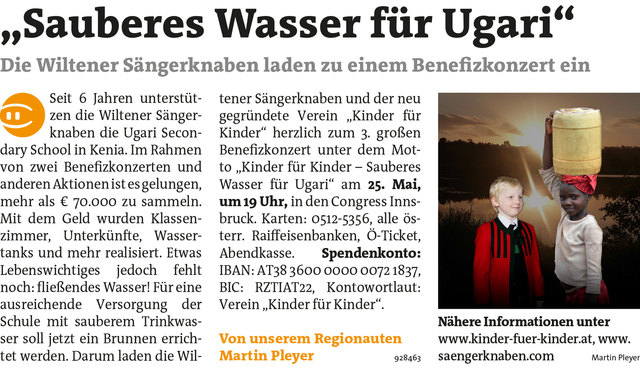 Stadtblatt Innsbruck + Bezirksblätter Stubai-Wipptal + Bezirksblätter Westliches-Mittelgebirge KW21 Martin Pleyer - Link zum Beitrag: http://www.meinbezirk.at/928463