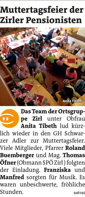 Bezirksblätter Telfs KW21 - Anita TibethLink zum Beitrag: http://www.meinbezirk.at/946295