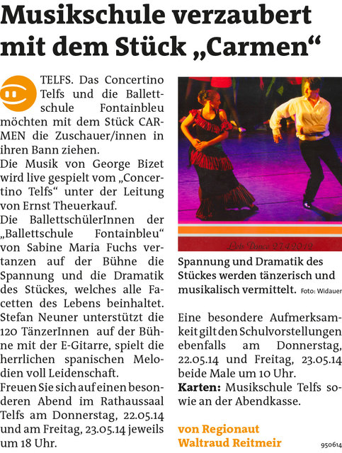 Bezirksblätter Telfs KW21 - Waltraud ReitmeirLink zum Beitrag: http://www.meinbezirk.at/950614