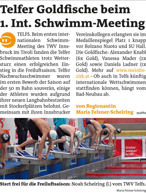 Bezirksblätter Telfs KW21 - Maria Felsner-ScheiringLink zum Beitrag: http://www.meinbezirk.at/954889