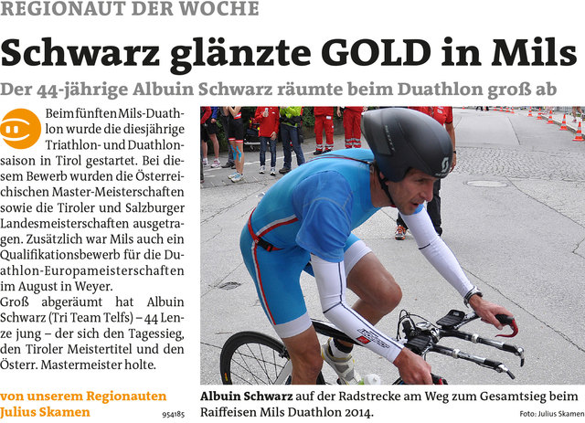 Bezirksblätter Hall-Rum KW21 - Julius SkamenLink zum Beitrag: http://www.meinbezirk.at/954185