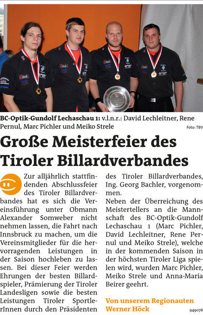 Bezirksblätter Reutte KW21 - Werner HöckLink zum Beitrag: http://www.meinbezirk.at/949076