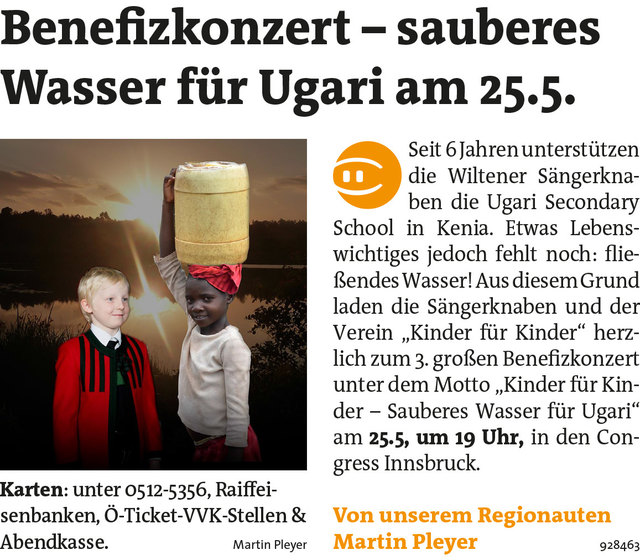 Bezirksblätter Hall-Rum KW21 - Martin PleyerLink zum Beitrag: http://www.meinbezirk.at/928463