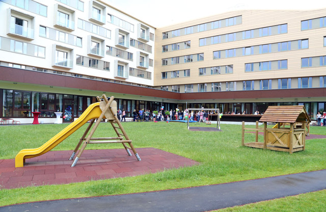 Der Spielplatz des Kindergartens kann sich sehen lassen!
