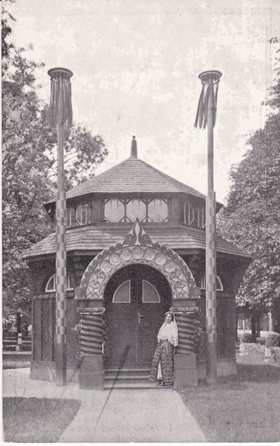 Eine Jagdhütte der Jagdausstellung 1910 | Foto: Bezirksmuseum 2