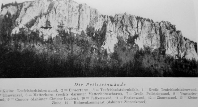 Die Peilsteinwand