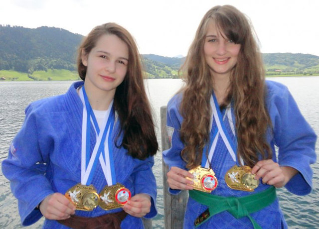 Doppelgold in der Schweiz für Aurora Steininger (UJZ) und Laura Fink (ASKÖ Reichraming) | Foto: Judo Union Hartkirchen