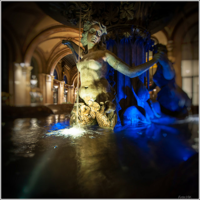 Detail vom Brunnen im Palais Ferstl