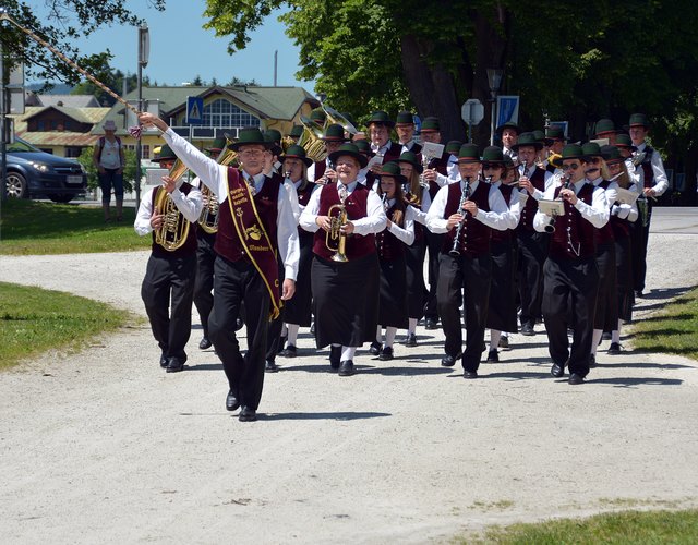 Foto August Schwertl.  Bürgermusik Mondsee