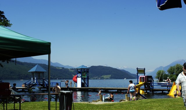 Der Seebadestrand Burgstaller