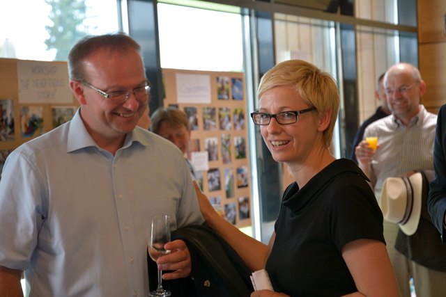 Bgm. Johannes Waidbacher mit LR Doris Hummer.