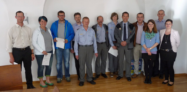 Thomas Poberschnigg, Sabine Triendl, Alexander Mages, Christian Klotz, Josef Beirer, Ernst Kuisle, Jakob Köck, Peter Steger, Konrad Geisler, Katharina Specht, Peter Hohenrainer, Katharina Friedl. | Foto: BH Reutte