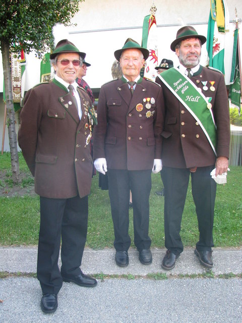 Anton Jenewei, Fauster Oswald, und Fähnrich Angerer Werner